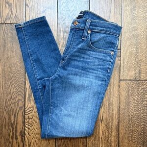 J. Crew 9” High Rise Matchstick Jeans 27